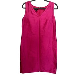 Talbots Silk fuchsia Shift Dress